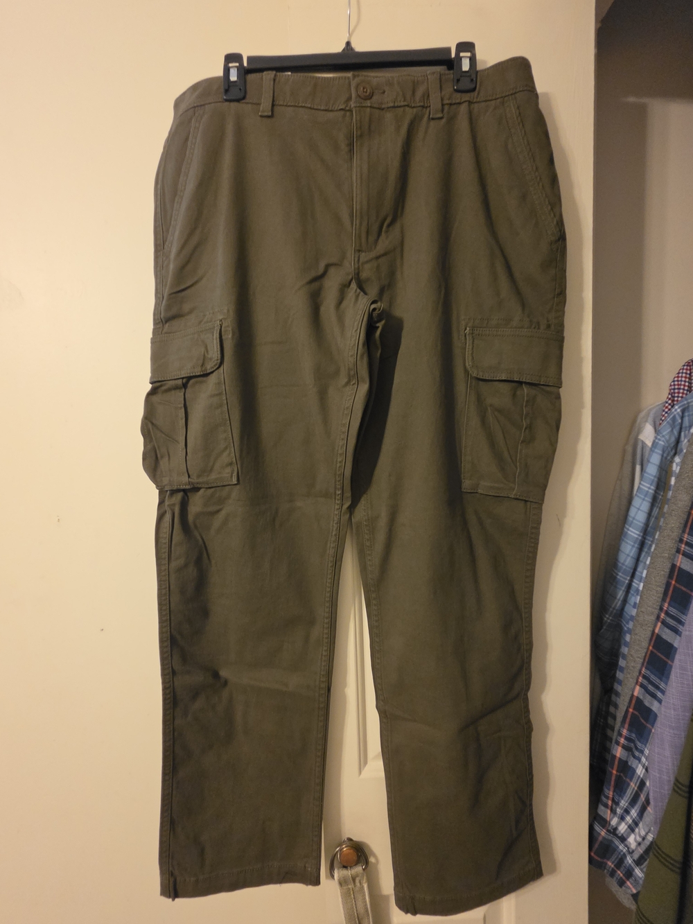 Sonoma Olive Green Straight Cargo Jeans
